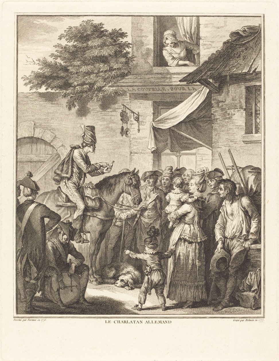 alman şarlatanı by Isidore Stanislas Helman after Jean Duplessi Bertaux