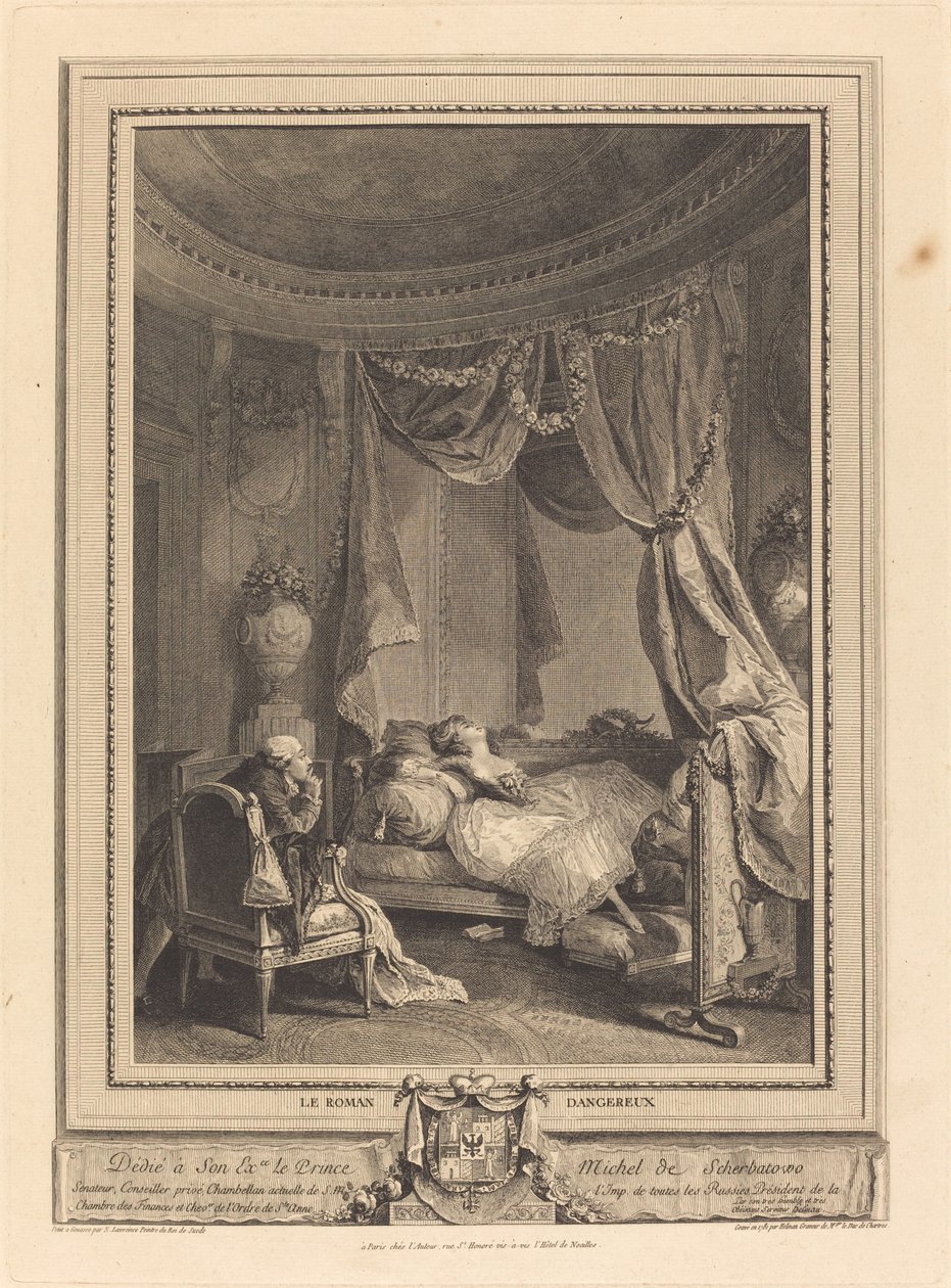 tehlikeli roman by Isidore Stanislas Helman after Nicolas Lavreince