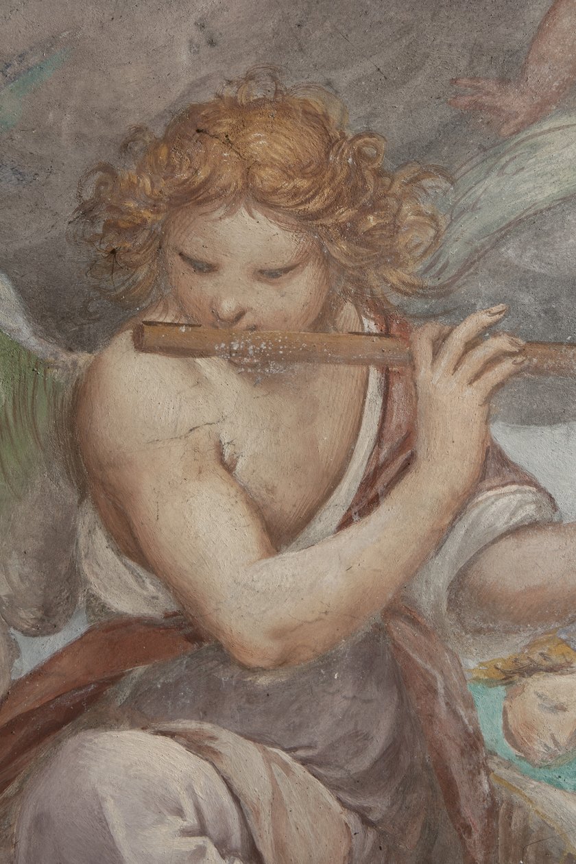 Angel playing the flute, 1623-34  by Isidoro Bianchi
