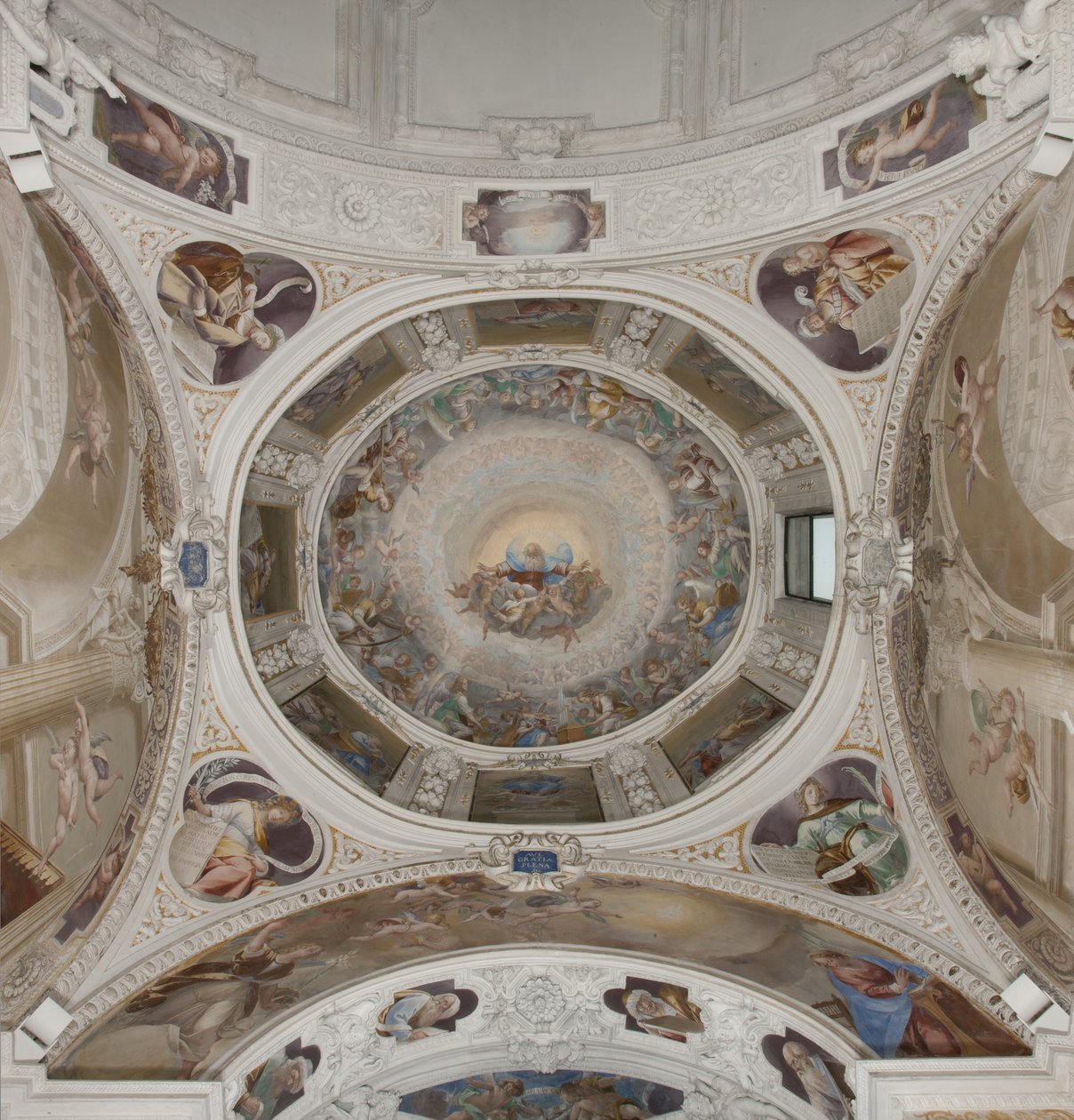 Ebedi Baba ile Cennet, c.1623-34 (fresk) (3496185 detayı) by Isidoro Bianchi