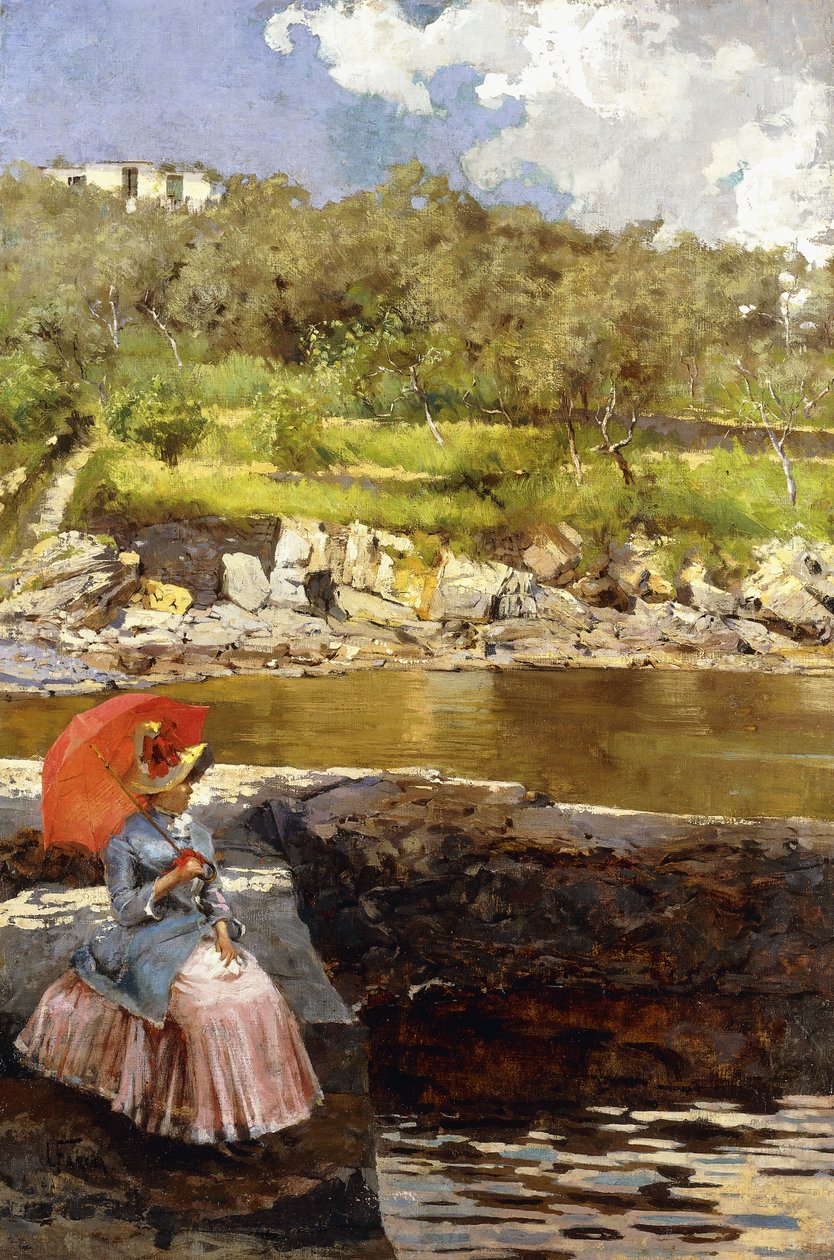 kırmızı şemsiye by Isidoro Farina