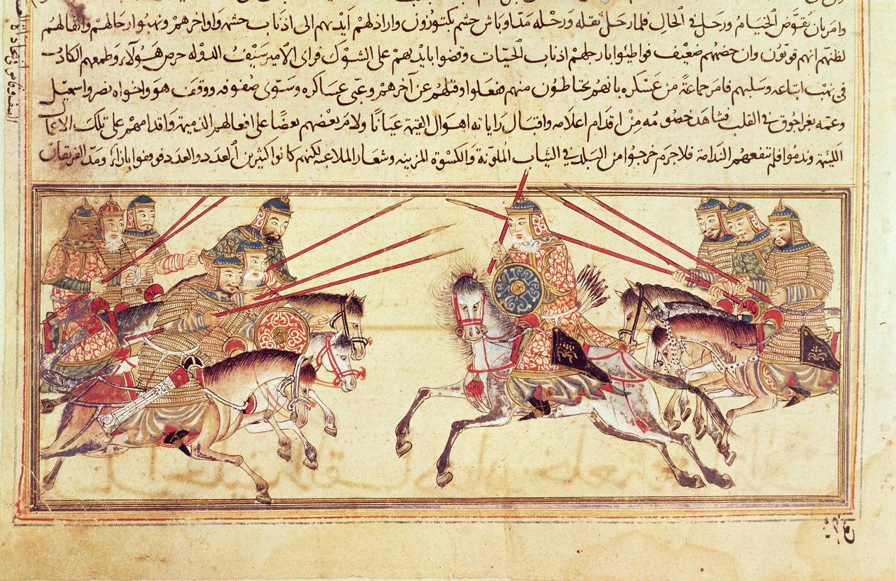 Moğol kabileleri arasındaki savaş, muhtemelen Rashid al-Din