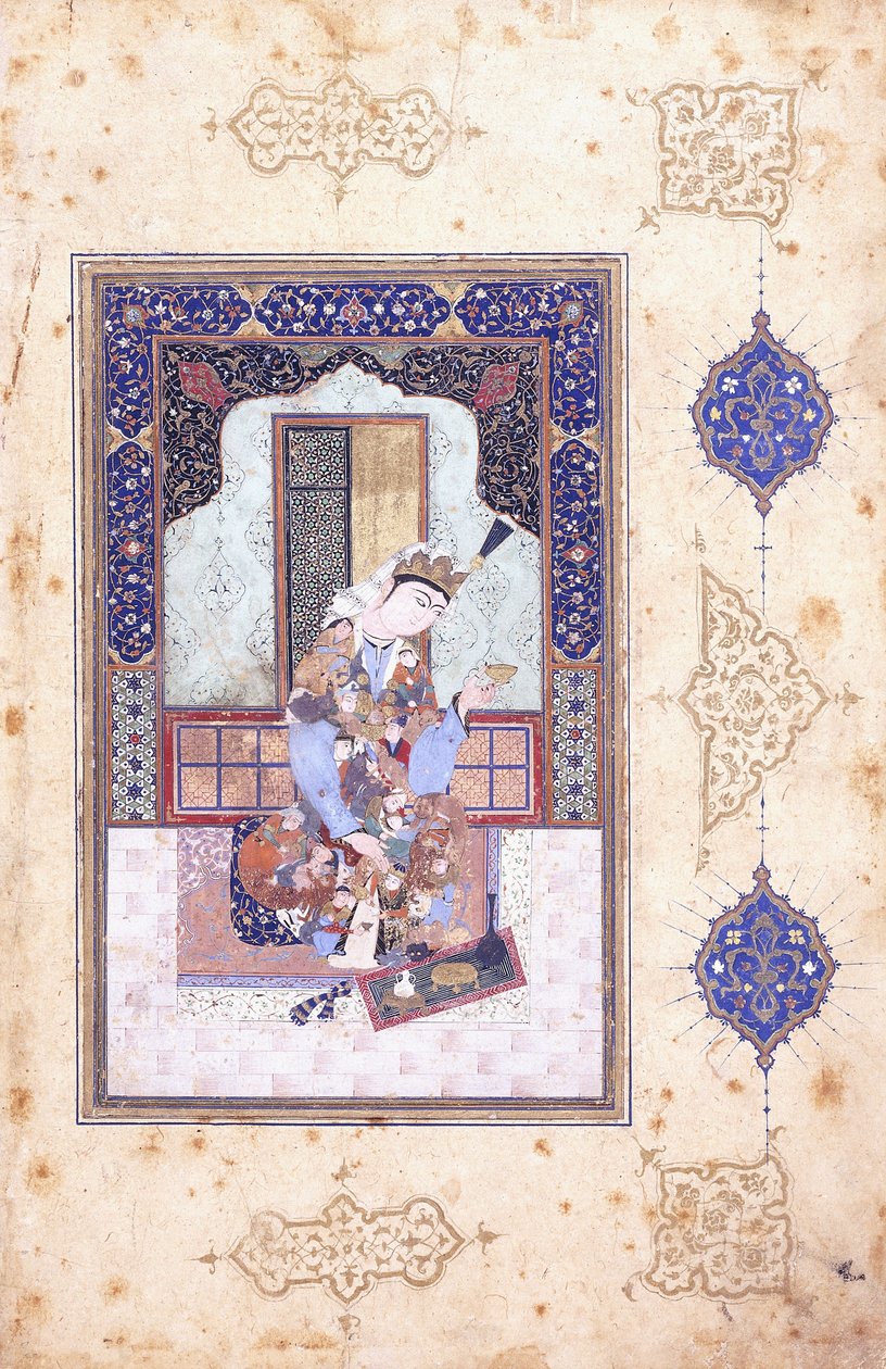Oturan Prenses, c. 1580 by Islamic School