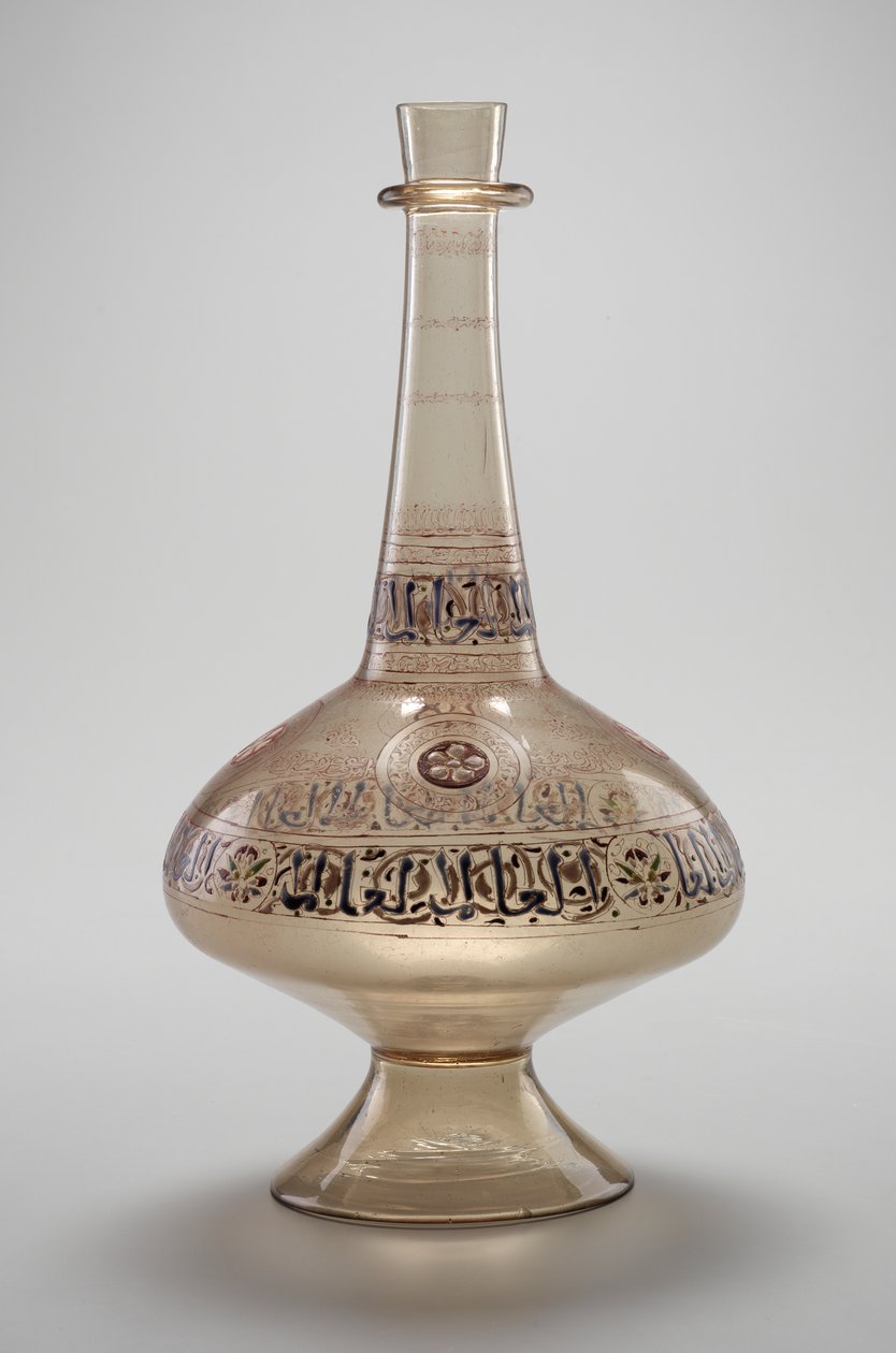 Şişe, Davud, Yemen Resulid Sultanı, Memluk Hanedanı, 12961321 (emaye ve yaldızlı cam) tarafından yaptırılmıştır. by Islamic School