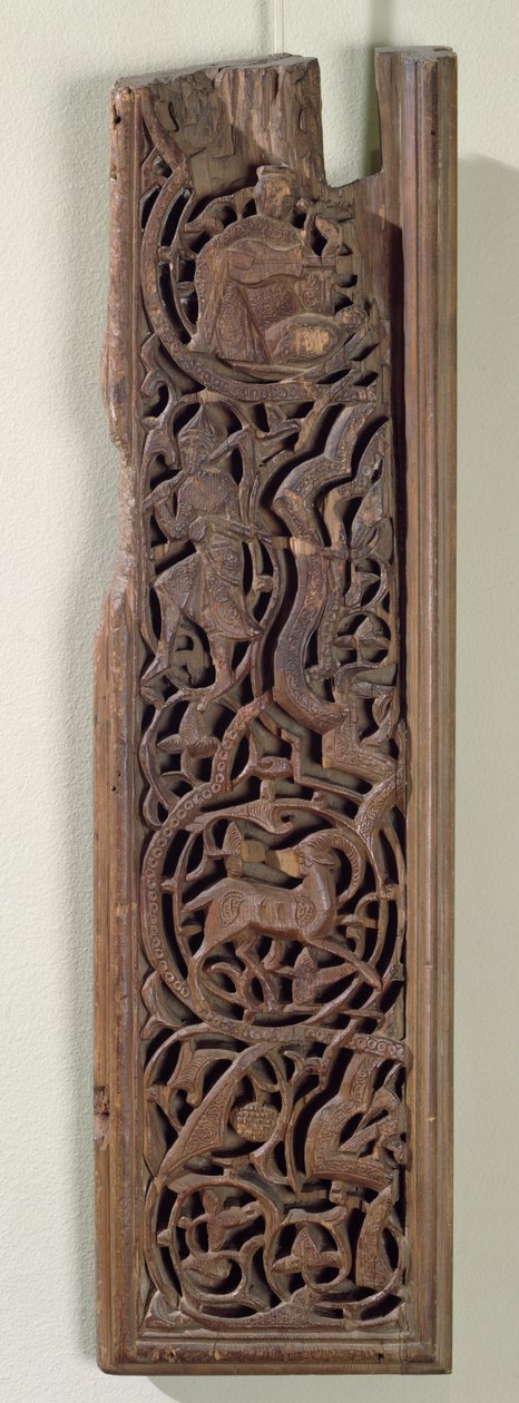 Ud çalarla süslenmiş oymalı panel (ahşap) by Islamic School