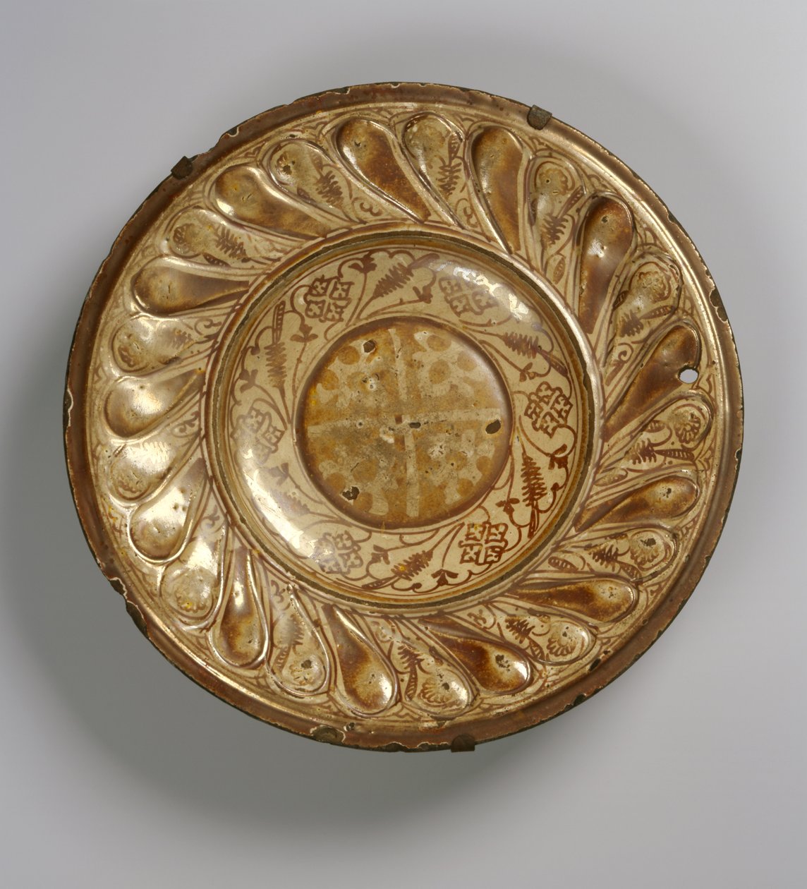 Süslü tabak, Mağribi (fayans) by Islamic School