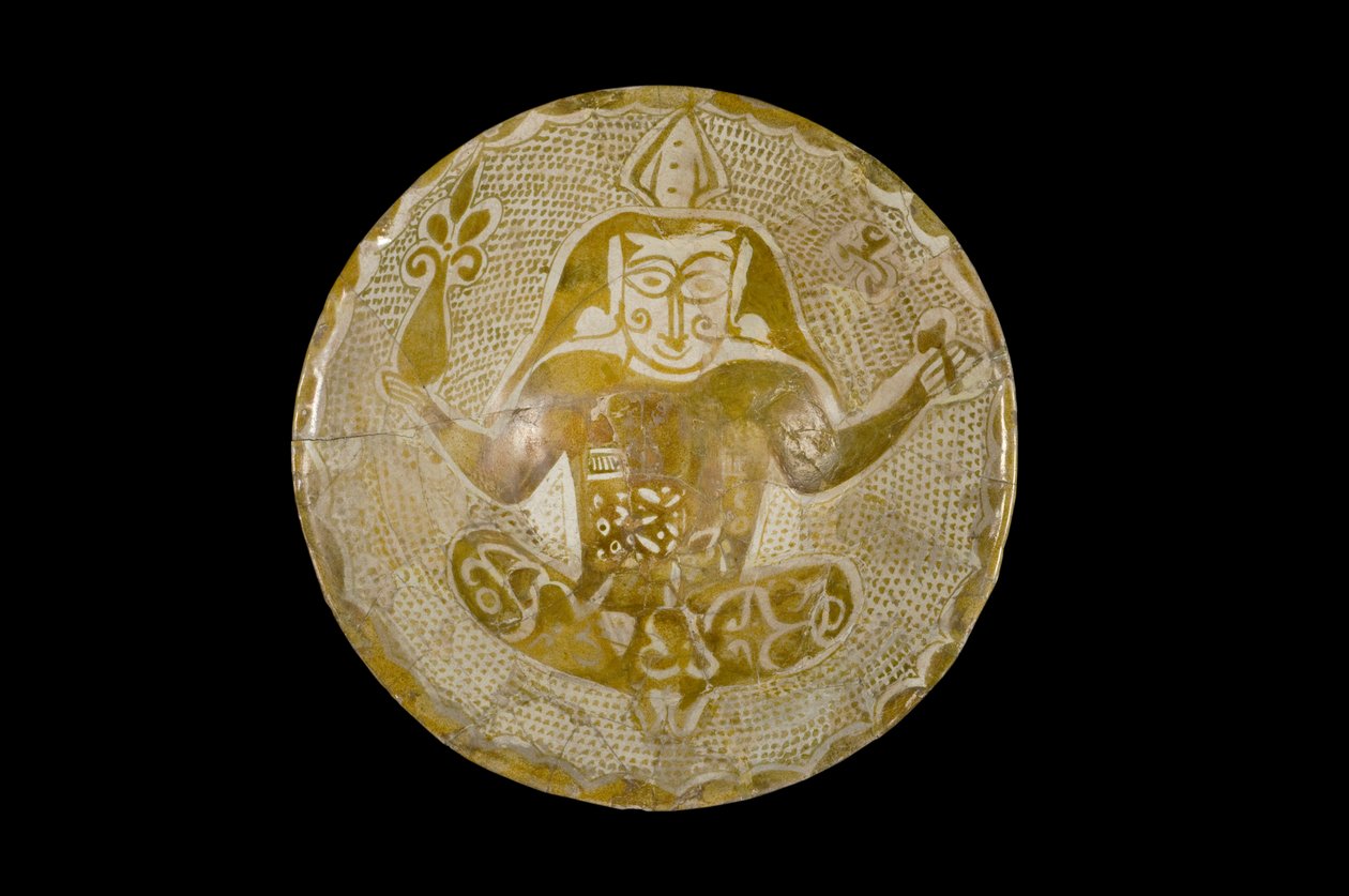 Lustre kase, Irak, Abbasiler dönemi, 9. yy (sır üzeri parıltılı çömlek) by Islamic School