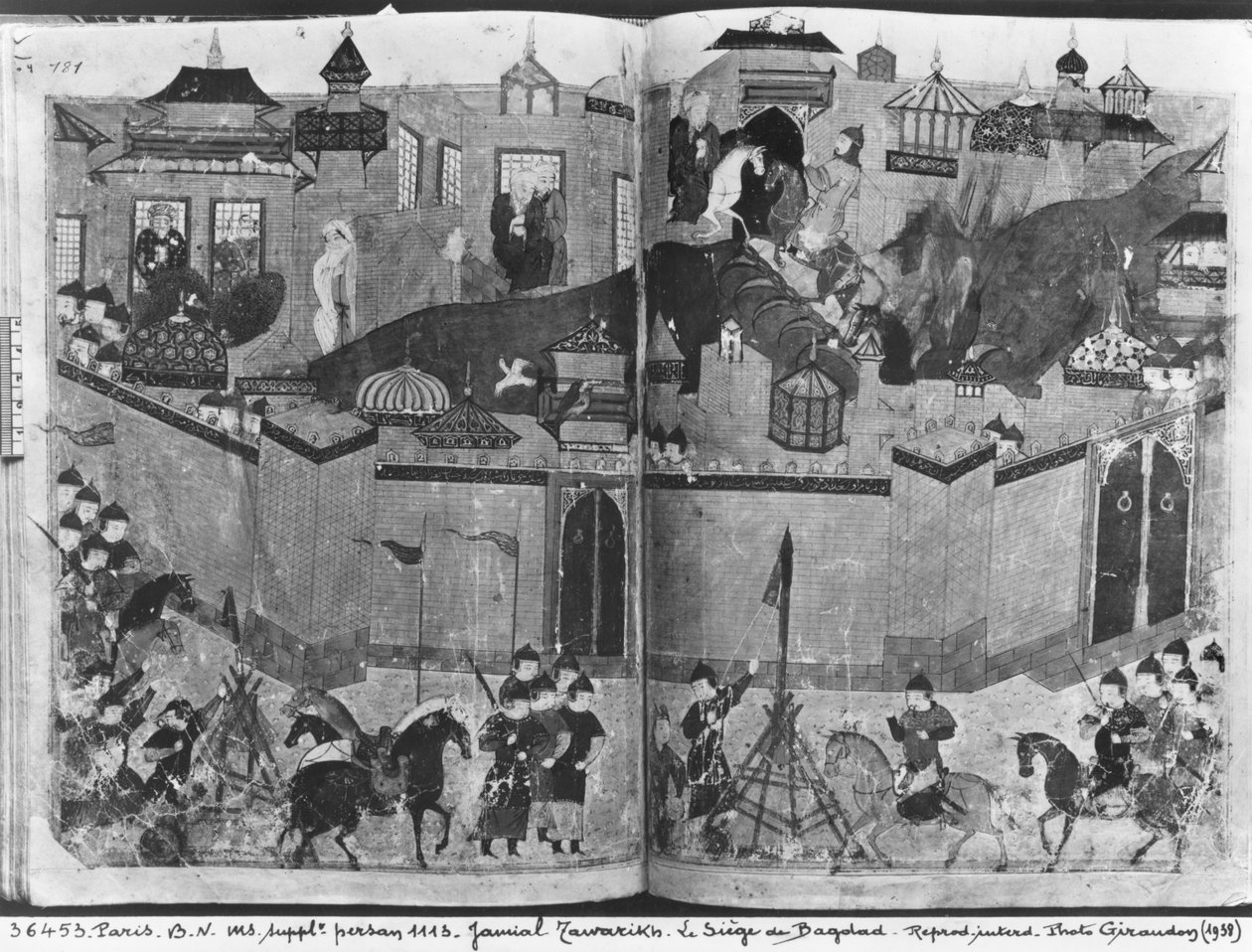 Ms Suppl Persan 1113 f.180-181 Hülagu Han