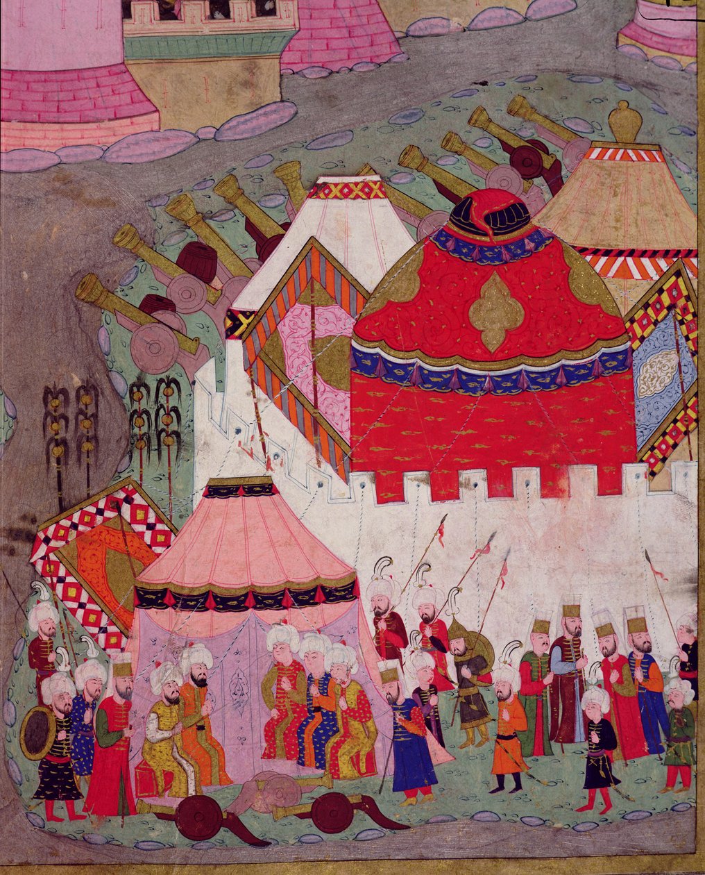 TSM H.1524 Kanuni Sultan Süleyman (1494-1566) tarafından Viyana Kuşatması, 1529, Lokman