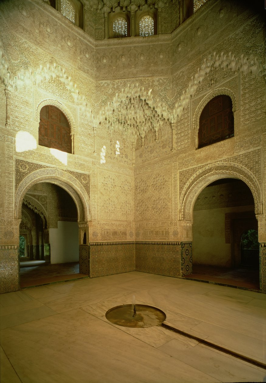 İki Kız Kardeşin Odası (Sala de las Dos Hermanas) 14. yüzyıl by Islamic School