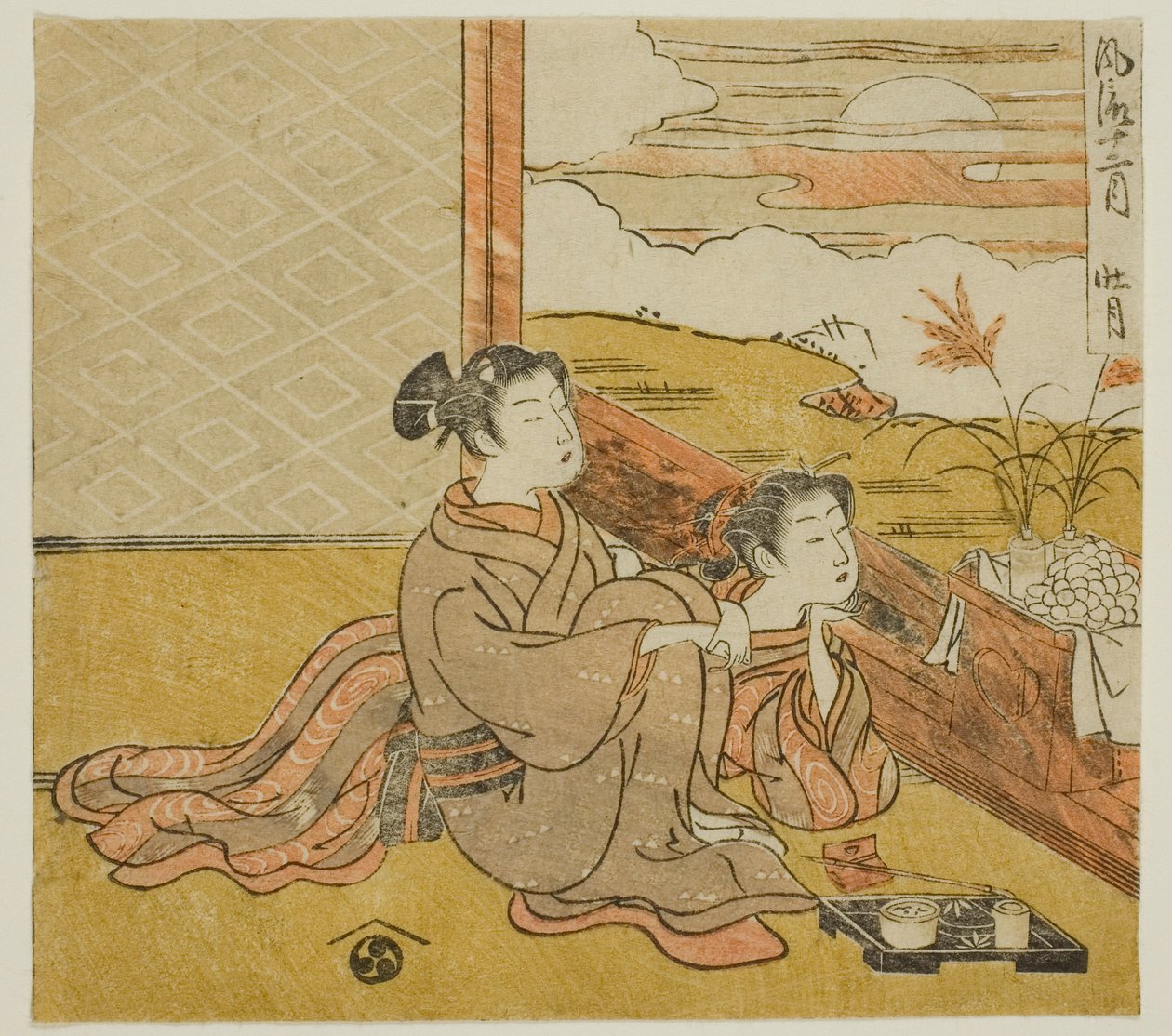 Sekizinci Ay (Sogetsu), "Modaya Uygun On İki Ay (Furyu juni tsuki)" serisinden by Isoda Koryusai