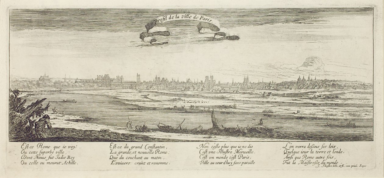 Paris Şehri Profili by Israël Silvestre the Younger