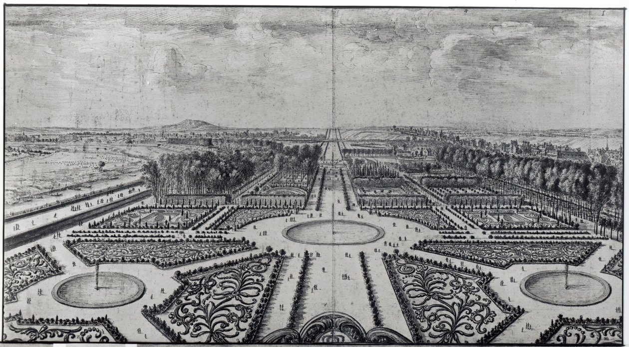 Tuileries Bahçesi by Israël Silvestre the Younger