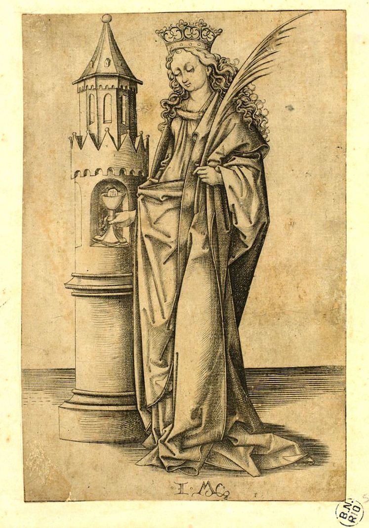 Aziz Barbara by Israhel van Meckenem