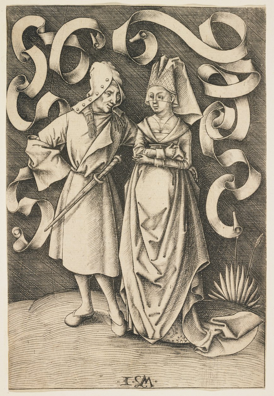 The Dissimilar Couple, c. 1495-1497 by Israhel van Meckenem the younger