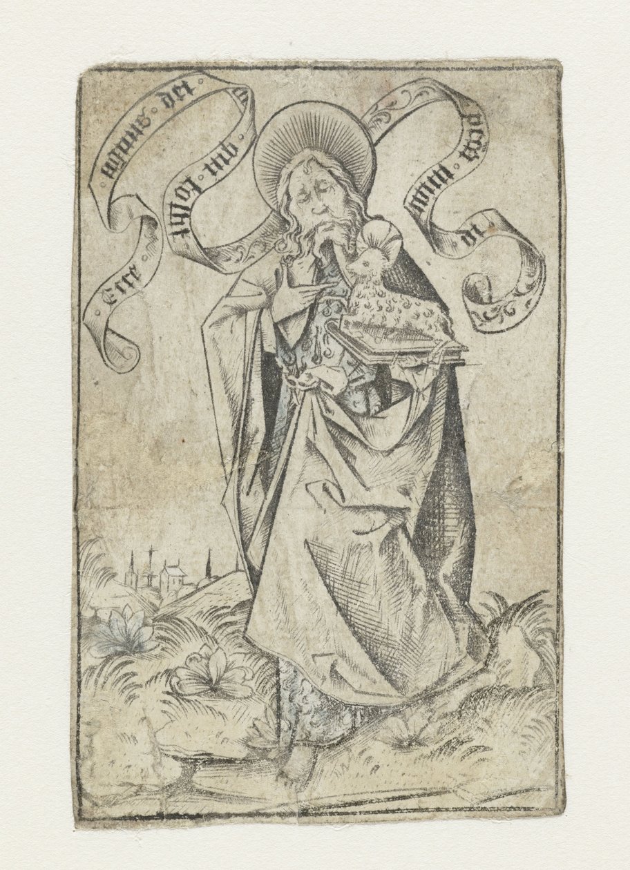 Evangelist John by Israhel van Meckenem