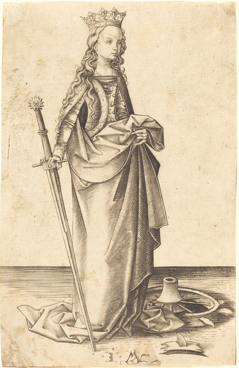 Aziz Catherine by Israhel van Meckenem