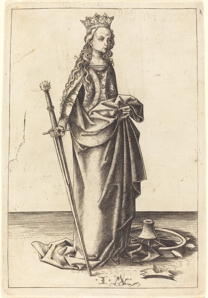 Aziz Catherine by Israhel van Meckenem