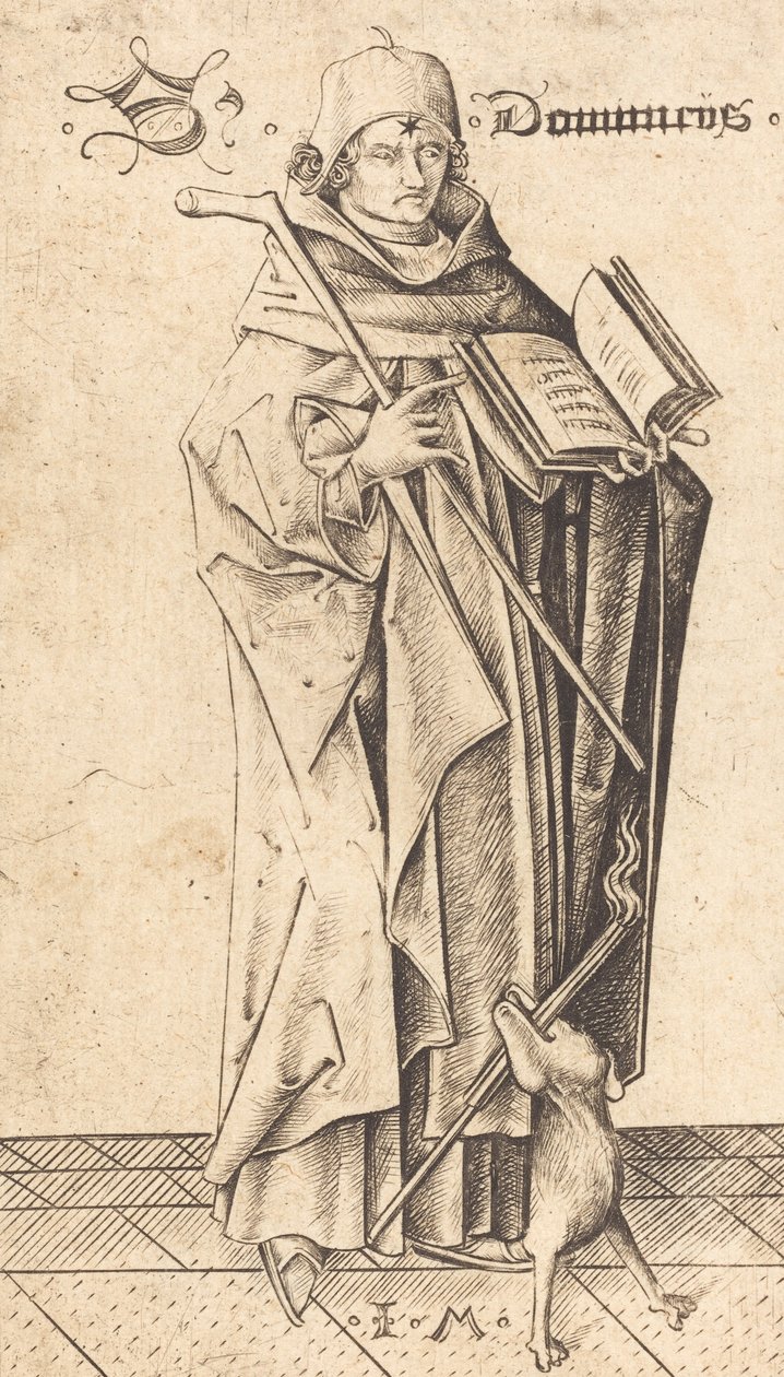 Aziz Dominik, c. 1470. by Israhel van Meckenem