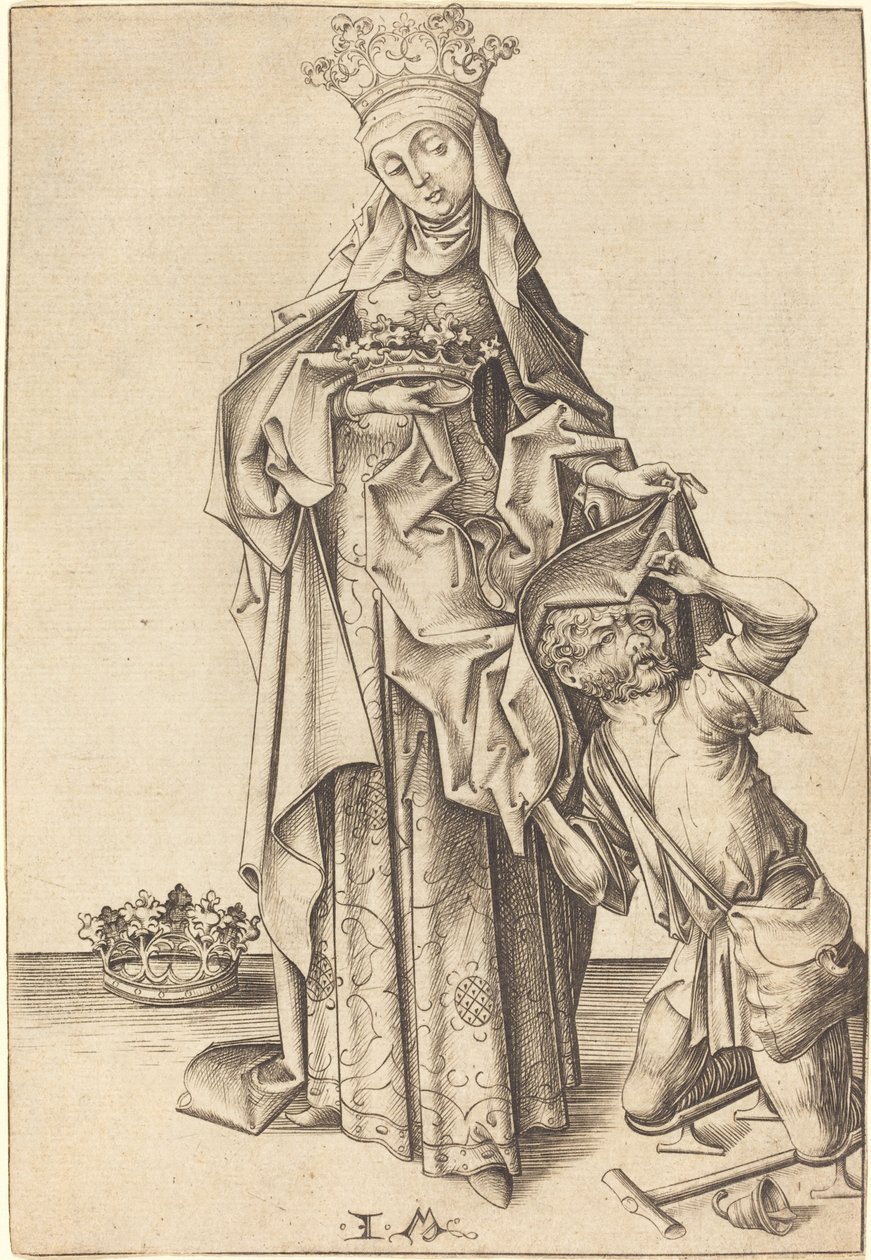 Thüringen Aziz Elizabeth, c. 14751480. by Israhel van Meckenem