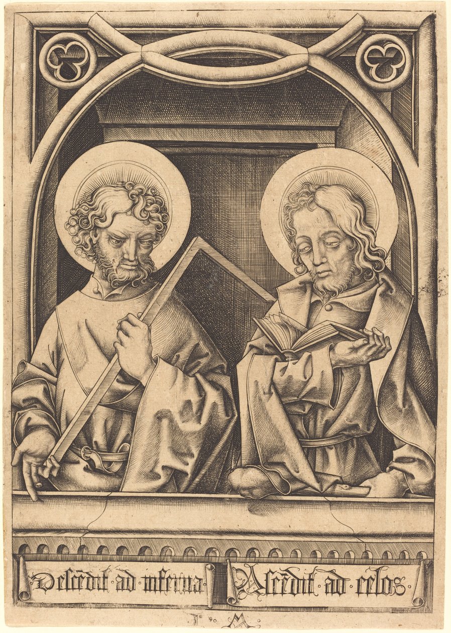 Aziz Thomas ve Az James by Israhel van Meckenem