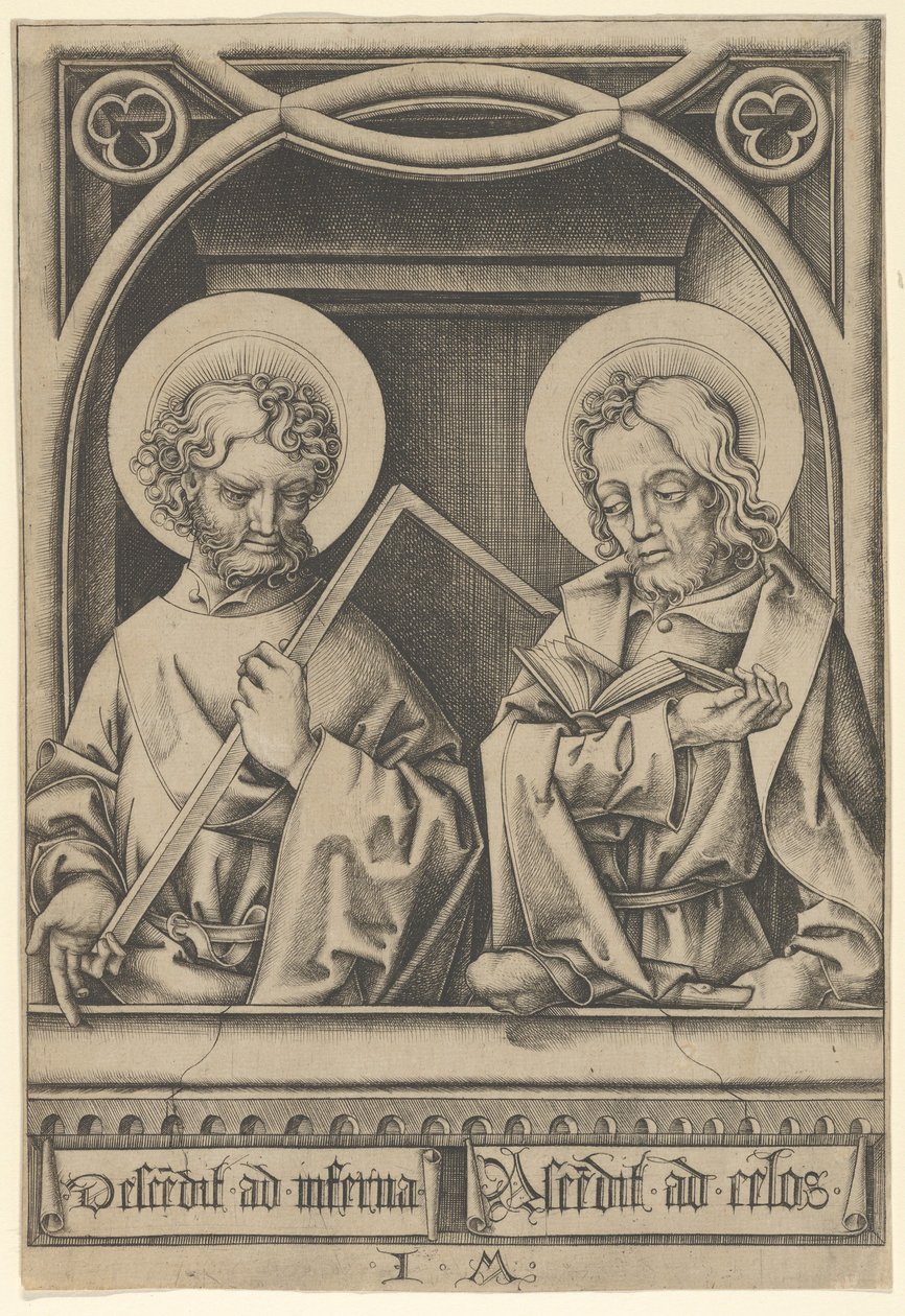 Havarilerden Aziz Thomas ve Küçük James,.n.d. by Israhel van Meckenem
