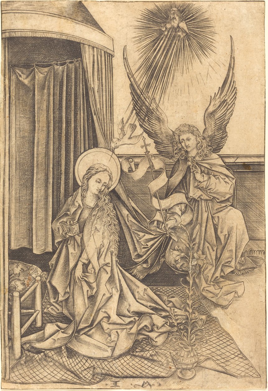 Duyuru, c. 14801490. by Israhel van Meckenem