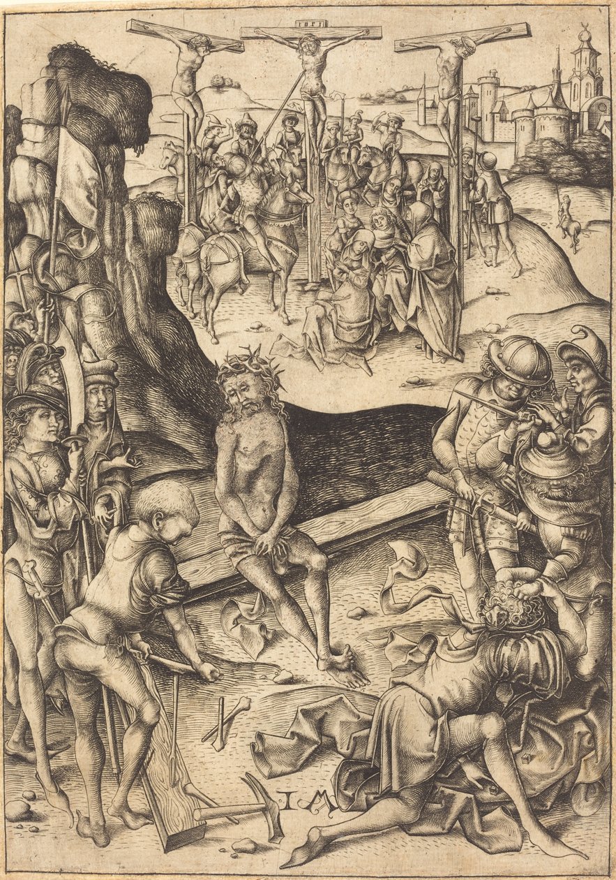 Çarmıha Gerilme, c. 1480. by Israhel van Meckenem