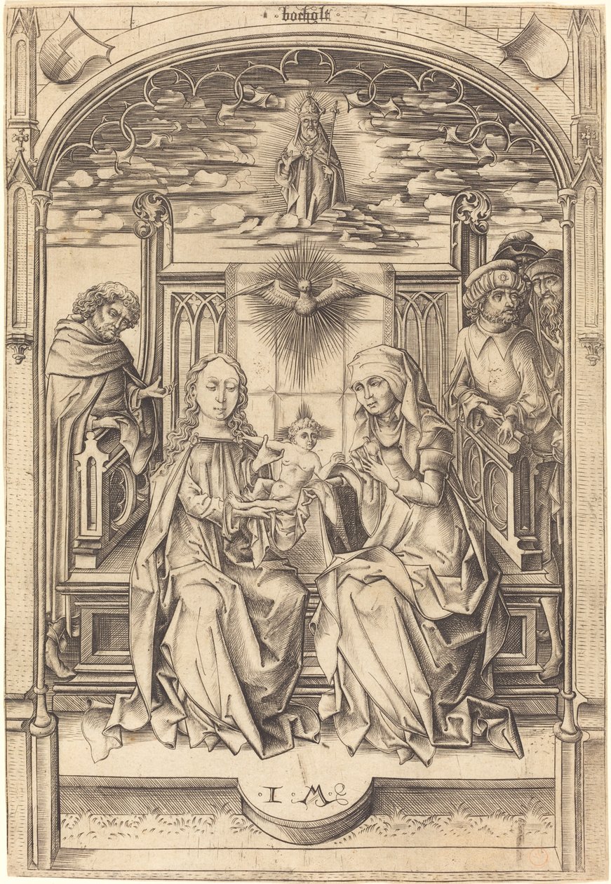 Kutsal Aile, c. 14751480. by Israhel van Meckenem