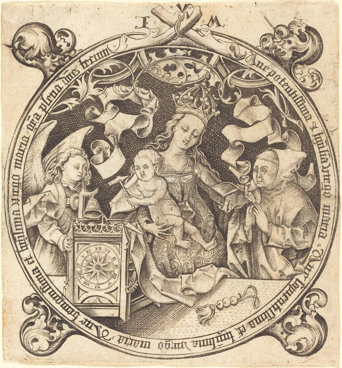 Saatli Madonna, c. 1490. by Israhel van Meckenem