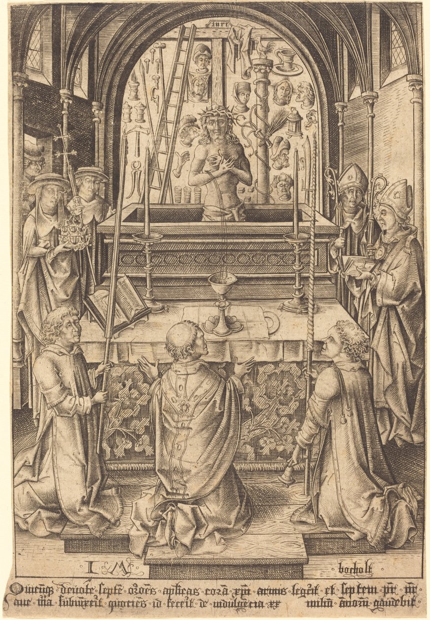 Aziz Gregory Kütlesi, c. 1480485. by Israhel van Meckenem
