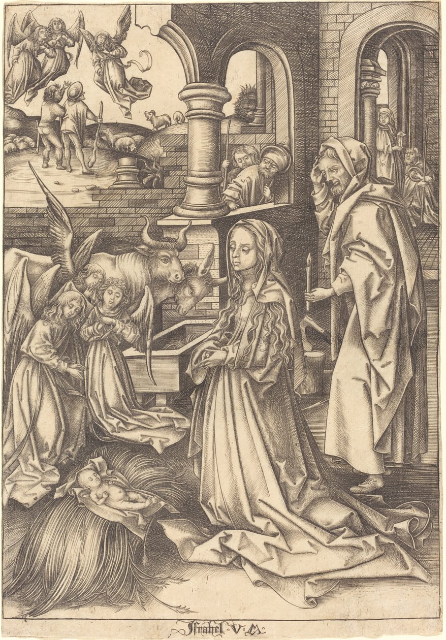 Doğuş by Israhel van Meckenem after Hans Holbein the Elder