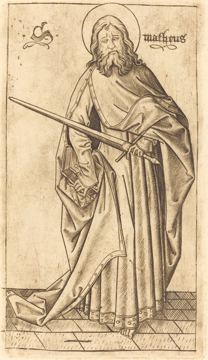 Aziz Paul (?) veya Aziz Matta (?) by Israhel van Meckenem after Master E.S.