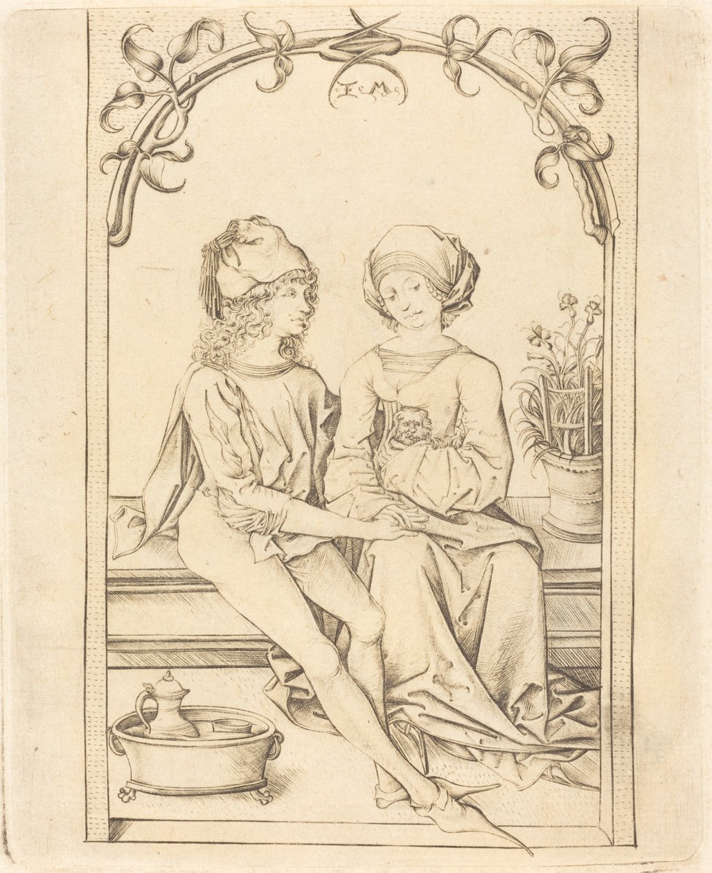 Aşıklar by Israhel van Meckenem after Wenzel von Olmutz after Master of the Housebook