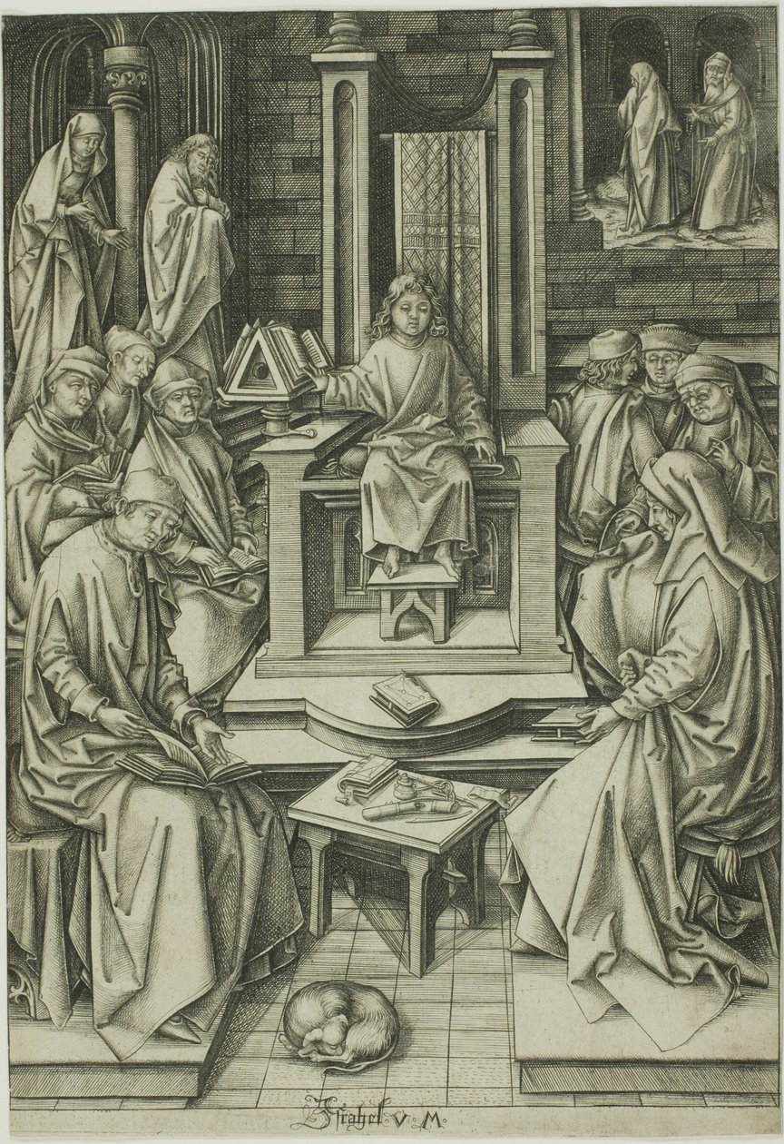 İsa Doktorlar Arasında by Israhel van Meckenem the younger