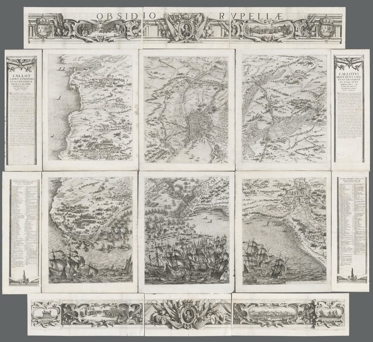 La Rochelle Kuşatması, 1628-1630. by Israël Henriet