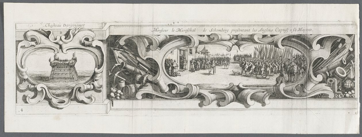 La Rochelle Kuşatması: Levha 14, 1628-1630. by Israël Henriet