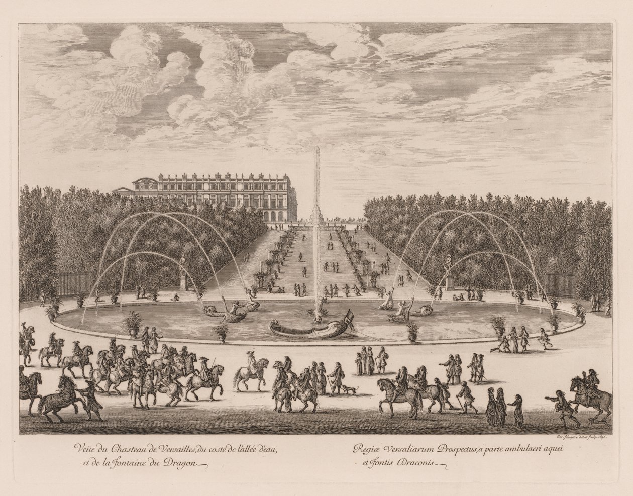 Caddenin yanından Château de Versailles