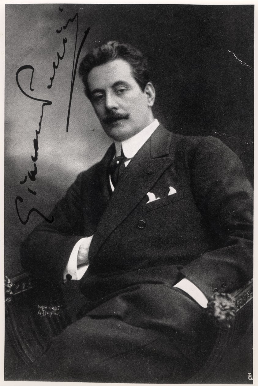 Giacomo Puccini (1858-1924) by Italian Photographer