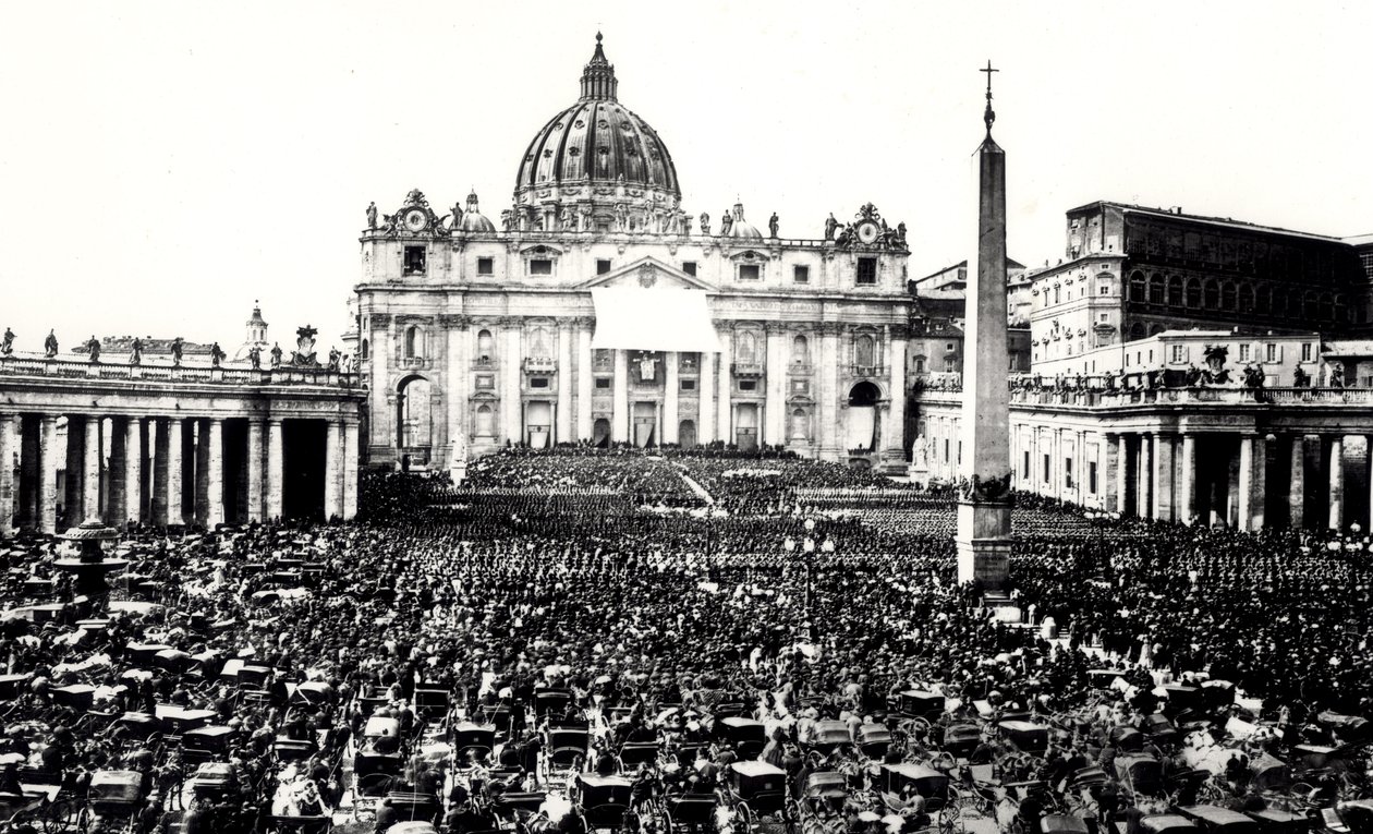 Piazza ve St. Peters Bazilikası
