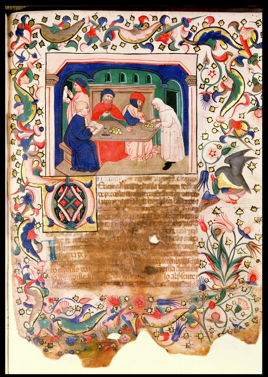 Bankacılık, Veneto-Bolognese Okulu (minyatür) (ayrıca bkz. 60916-8) by Italian School