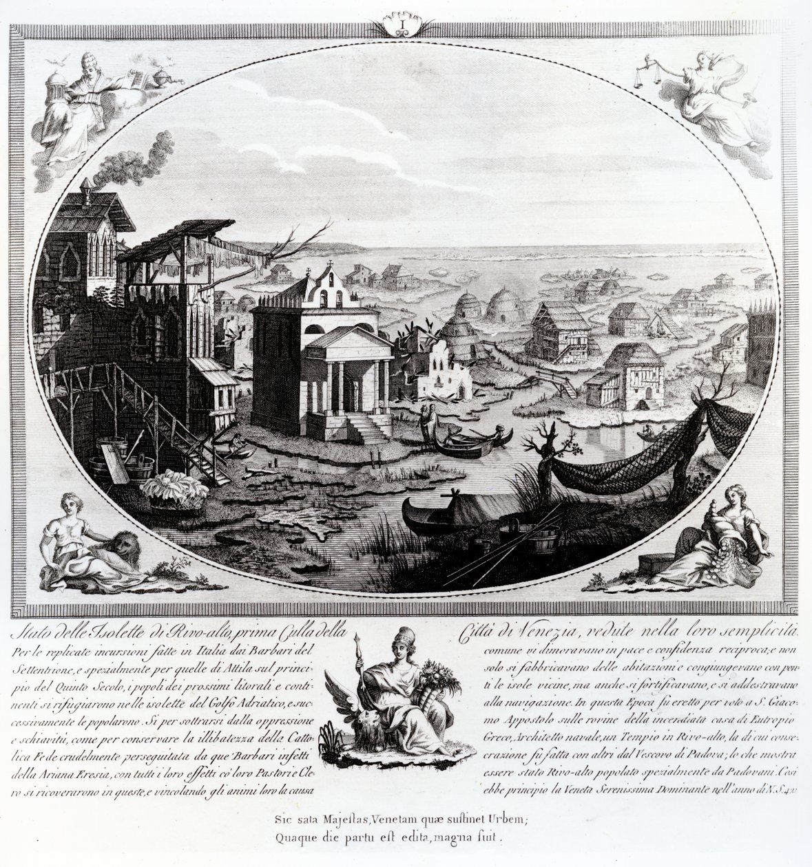 Early Settlement of Venice  (also see 316845) by Italian School