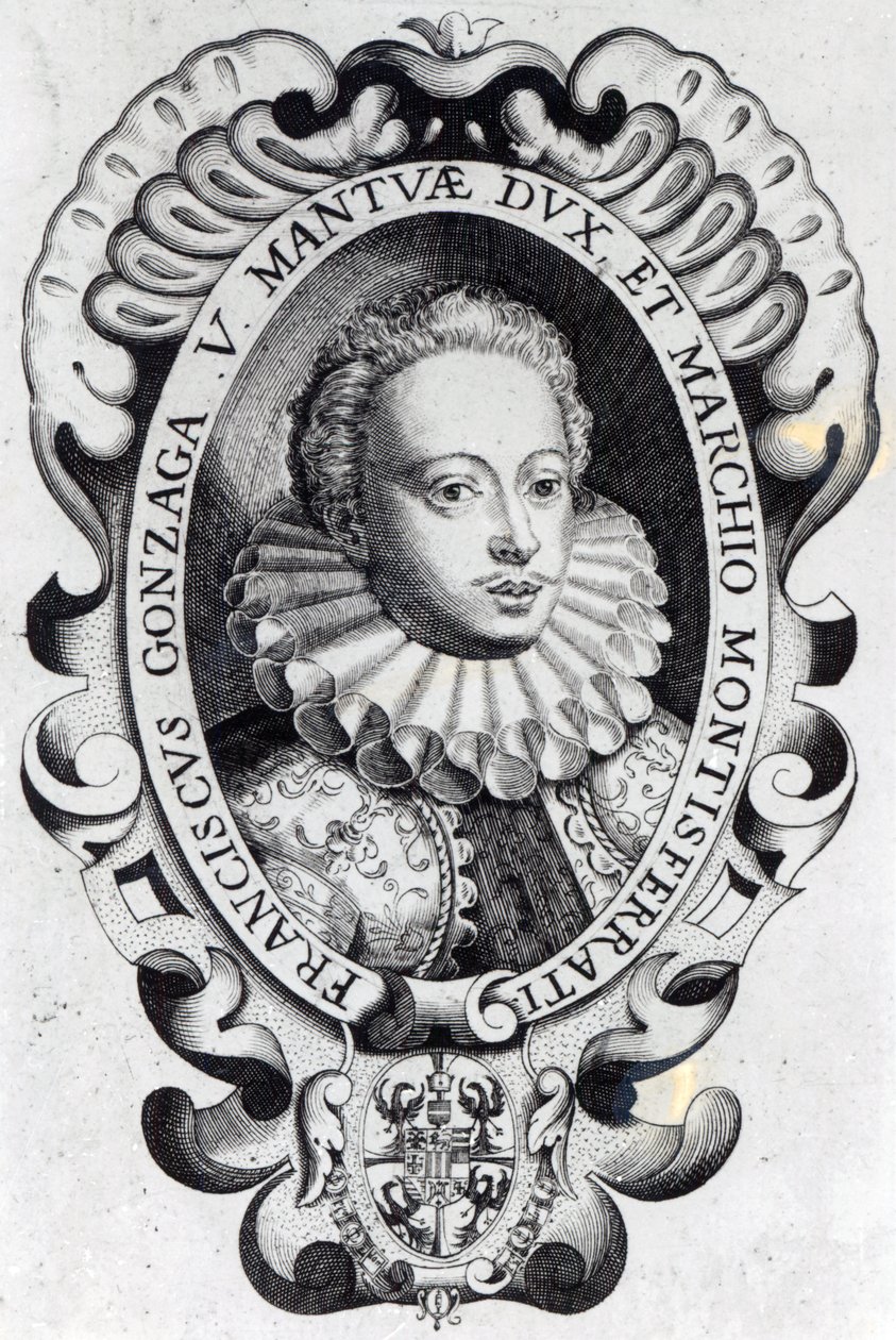 Francesco Gonzago, Mantua Dükü ve Montferrat Marki by Italian School