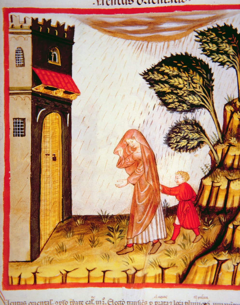 Nova 2644 fol.57r Doğu Rüzgarı, Tacuinum Sanitatis