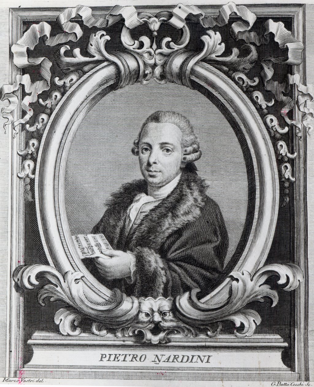 G. Batta Cechi tarafından kazınmış Pietro Nardini by Italian School