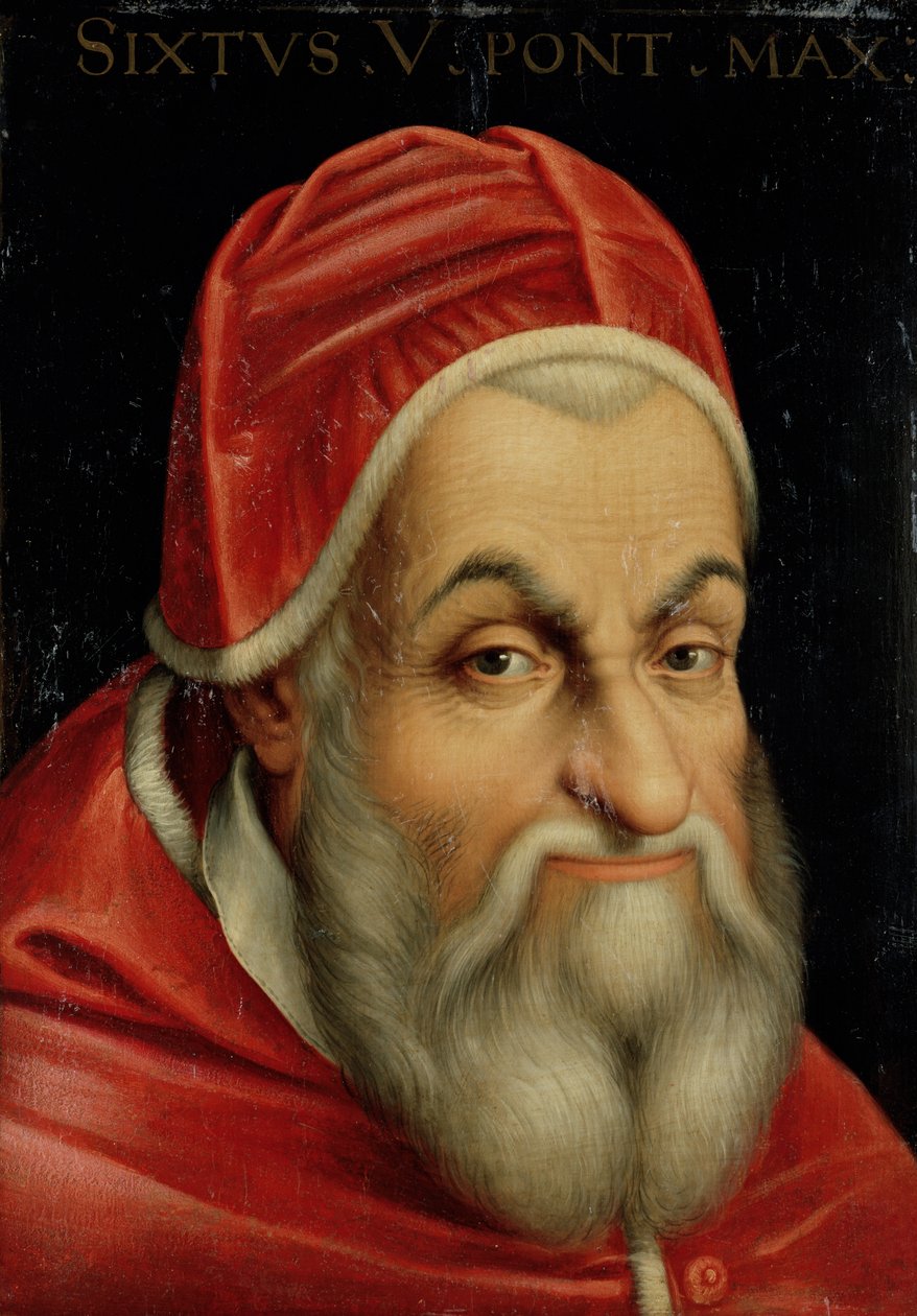 Papa Sixtus V (1520-90) by Italian School
