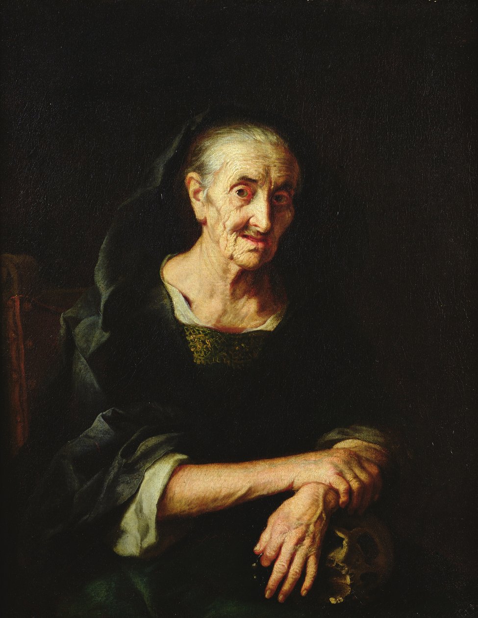 Yaşlı Bir Kadının Portresi by Italian School