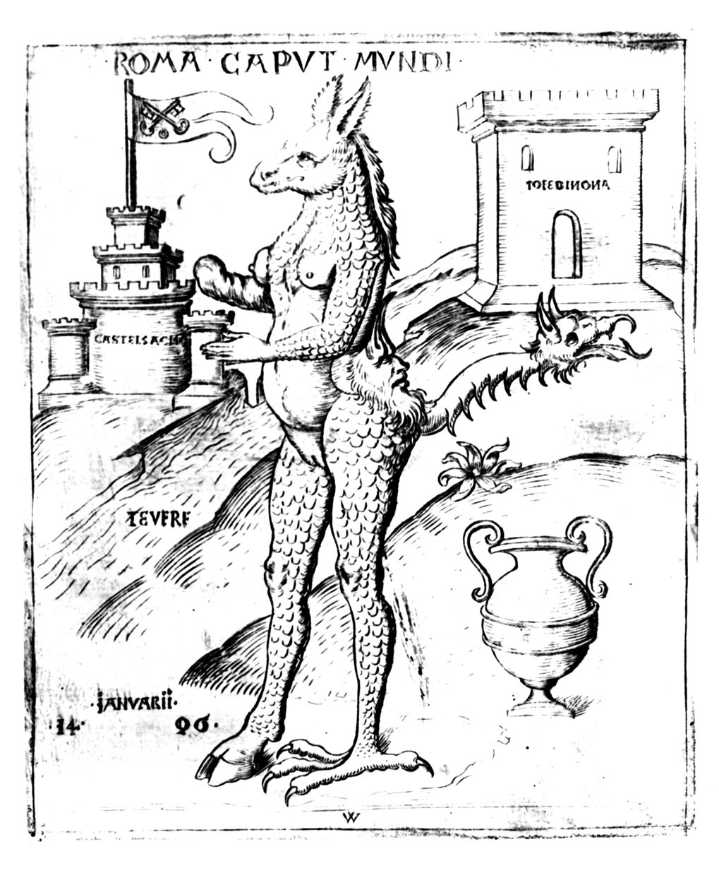 Roma, Dünyanın Başkenti, 1596 by Italian School