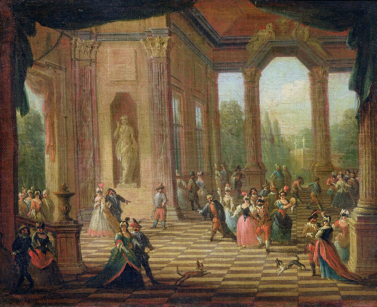 Maskeli Baloda Sahne by Italian School