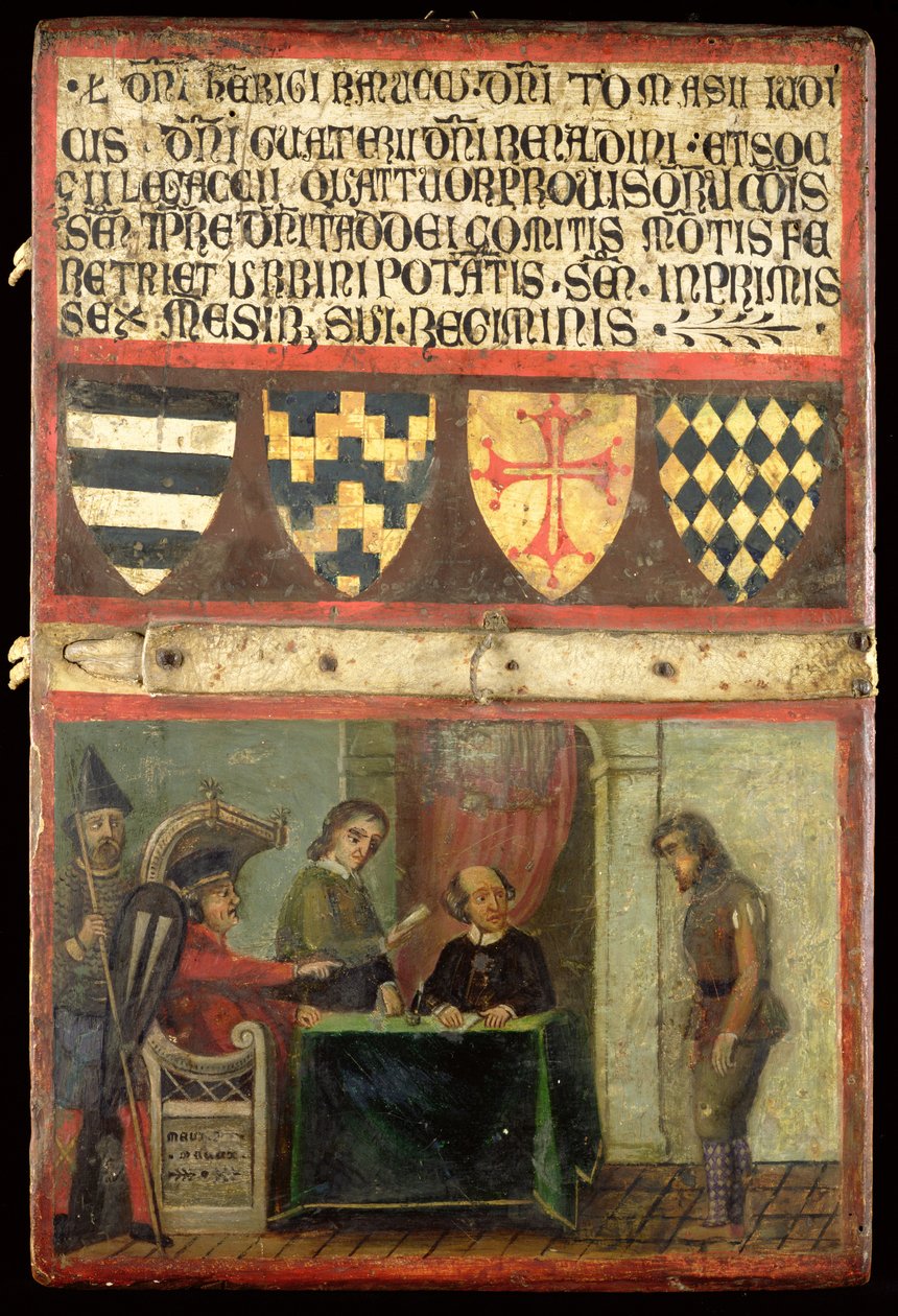 Dört Armalı Adalet Sahnesi, 1273 by Italian School